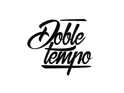 Doble Tempo band branding design flat icon illustrator logo minimal music vector