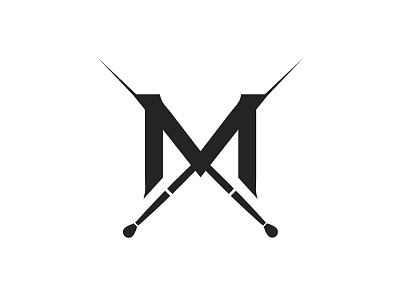 MayQ branding brush design icon logo m makeup minimal vector