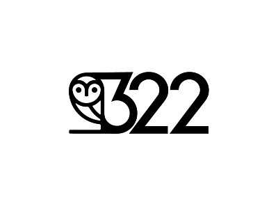322 branding design icon logo minimal vector