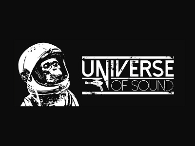 Universe of Sound band branding design icon illustration illustrator logo minimal music vector