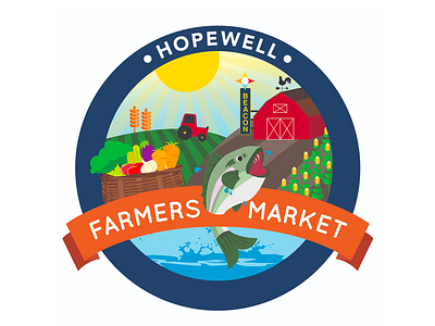 Hopewell branding graphic design illustration logo vector