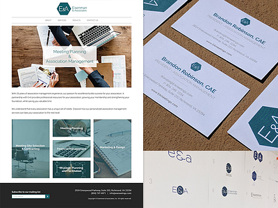 Eisenman & Associates Branding branding business cards design graphic design graphic design logo web design