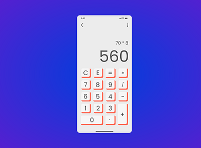 calculator_ daily ui_004 app dailyui design interface minimal ui ux web