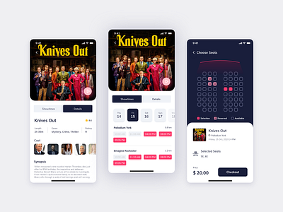 Movie Ticket Booking App - UX UI