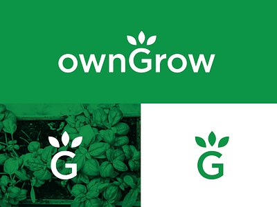 Own Grow Rebrand Logo Design brand identity gardening logodesign