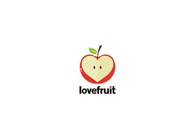 Love Fruit Logo logo design smoothie logo