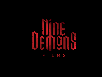 Nine Demons Instagram brand horror films identity logo design