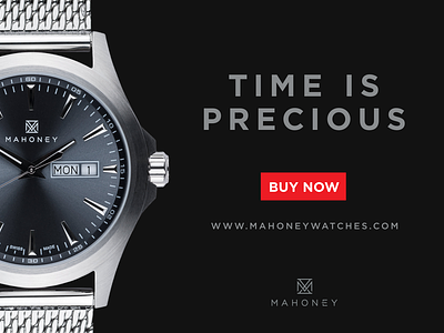 Mahoney Watches brand design promotional design socialmediamarketing