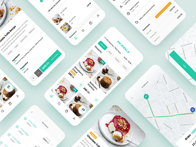 Mymakla app app design apple clean ui design dishes ui ui design white