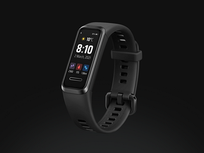 Huawei band 4 - Watch face dark ui design ui watch watch face