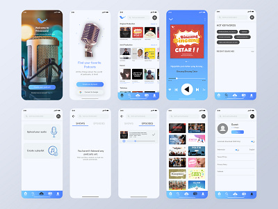 Wavesuara Application app apple application audio design indonesian ios app platform podcast ui ui design ux ux design wavesuara