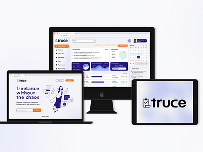 Truce, Freelancing Management accounting compliance figma freelance product design productivity project management saas saas product software branding ui ux web product webpage
