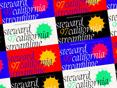 97 California Colors artboard brand branding brutalism california colors concept design experimental graphic graphic design grid layout migra italic print star strong test typo typography