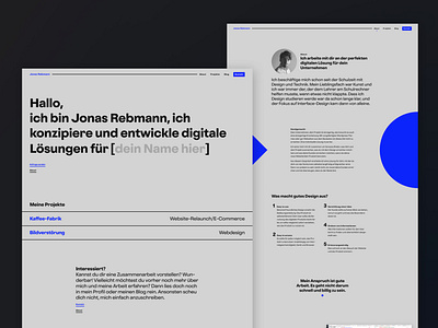 JonasRebmann.de | Portfolio Landing Page