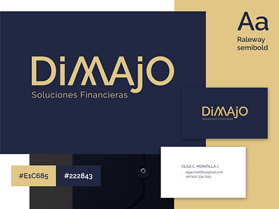 Dimajo advisory banking brand brand identity business cards consultancy elegance finance firm fortune investment logo logo design logotype minimal minimalistic wealth wealth management