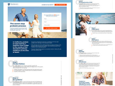 The Legacy Lawyers: Landing page attorneys interface landing page law firm ui web design