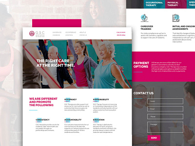 Web design for GSC Therapy