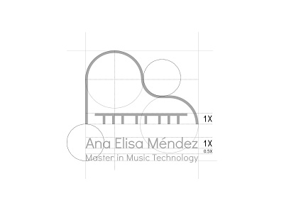 Ana Elisa Méndez · logo construction brand design brand identity construction logo geometry logo logo design