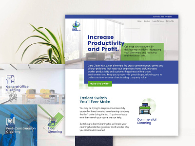Care cleaning Co. cleaning company editorial icon design interface ui design webdesign website