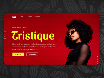 Tristique design events gallery identity luxury ui ux web webdesign website
