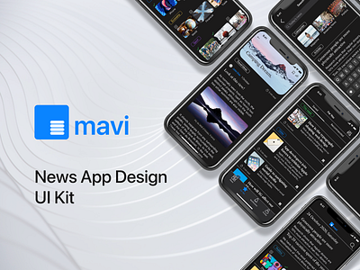 Mavi News iOS App UI Kit ios ios app design news news app ui ui design ux ux design