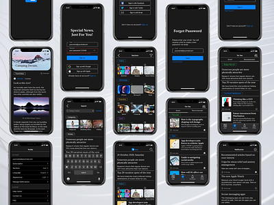 iOS App Design- Mavi News app ios ios app design mobile app mobile design news app ui ux