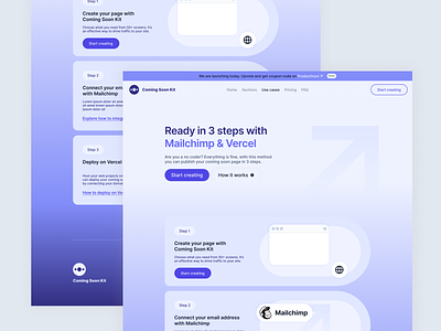 Coming Soon Kit / integration page branding clean coming soon design figma logo minimal typography ui user interface ux web design