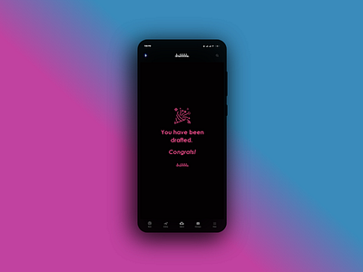 Dribble Welcome Page adobe xd app design