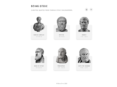 Being Stoic app design figma ui webdesign