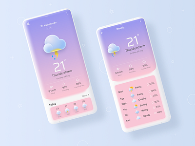 #DailyUI 37: Weather app dailyui dailyui037 dailyui37 design figma ui weather 3d