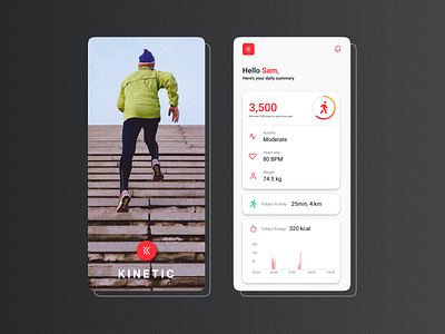 #DailyUI 41: Fitness Tracker app dailyui design exercise figma fitness health tracker ui workout