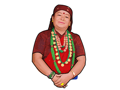 Gurung Aama :) aama culture ethnicity gurung mother nepal nepali tamu tradition traditional attire woman