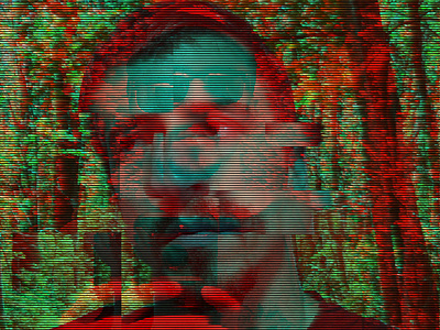 Glitch design photoshop