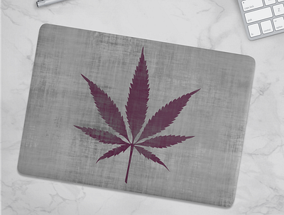 Distressed Indica Macbook cannabis branding cannabis design design illustration marijuana photoshop vector