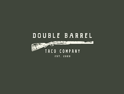 Double Barrel Taco branding design drawn hand illustration illustrator logo