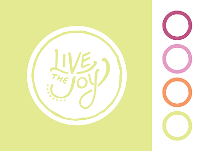 Bright and girly yoga and active wear logo