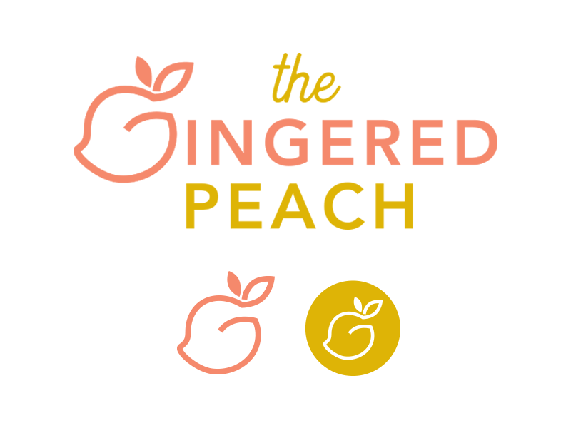 The Gingered Peach Logo by Tricia Van Asten on Dribbble