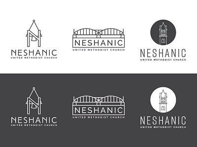 Neshanic United Methodist Church bell bridge church logo n tower