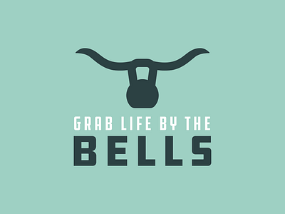 Tagline for Stonghorn bell fitness gym kettle kettlebell longhorn