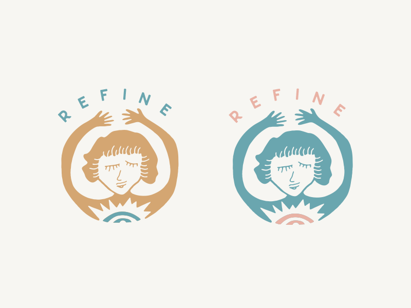 Refine Yoga refine hands drawn hand yoga girl