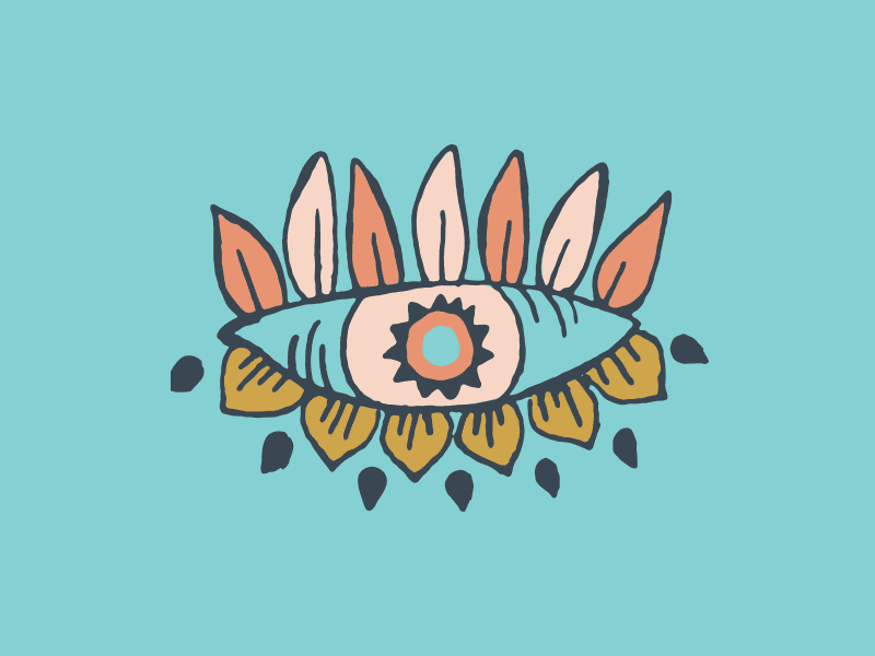 Refine Yoga Logo cards drawn eye flower hand logo yoga