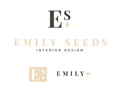 New logo option i'm liking! e letter logo logotype monogram s seed seeds serif