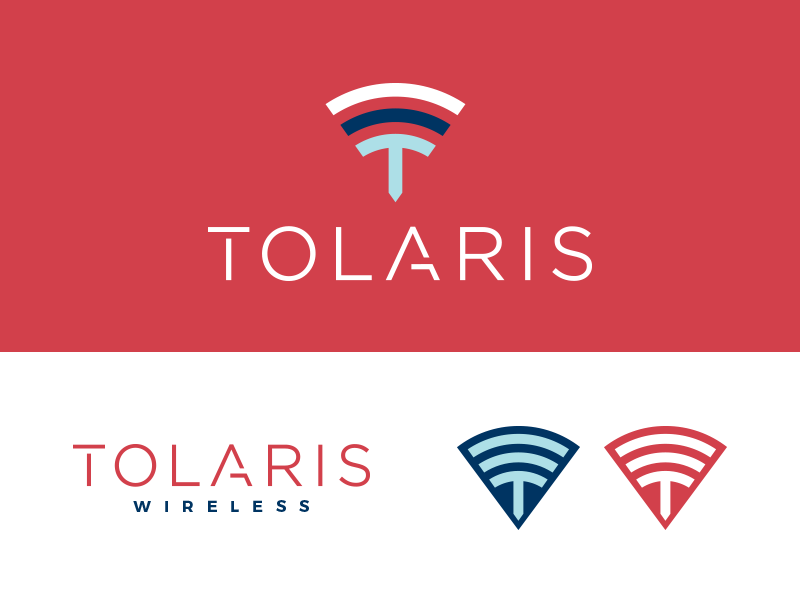 Tolaris Wireless Final option lettering a t power wifi colorful edgy tech wireless