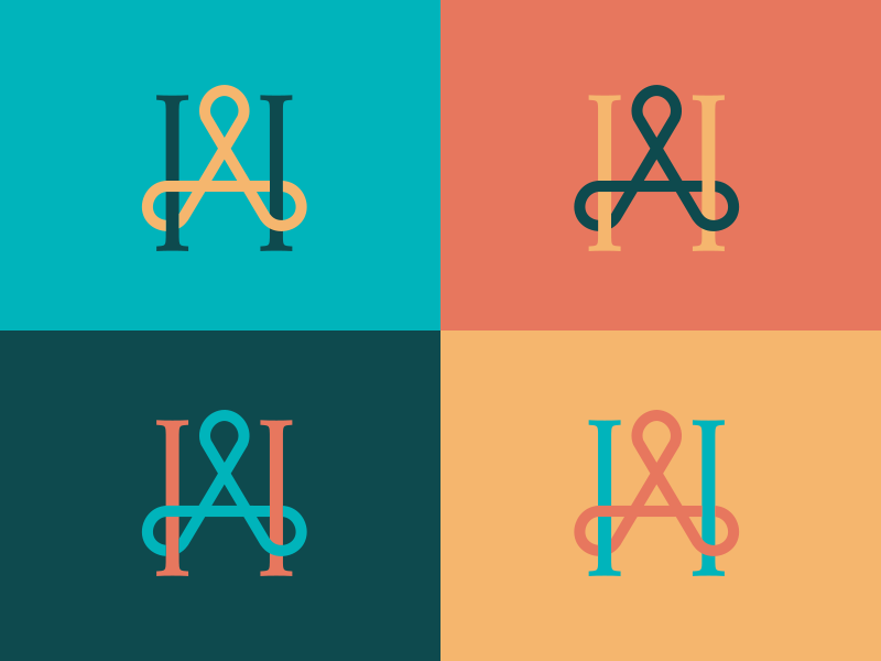 Agape House serif trinity church logo monogram h a