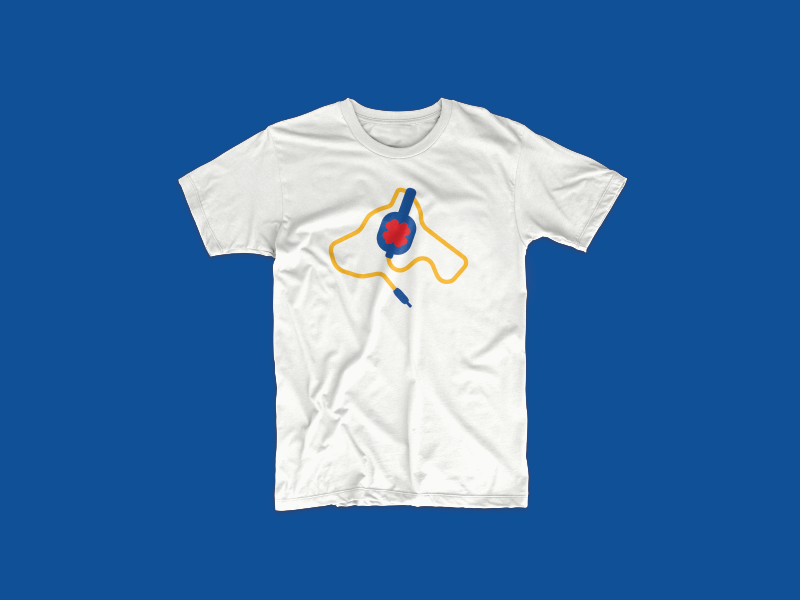 Lucky Dog Shirt phones head logo profile puppy headphones dog