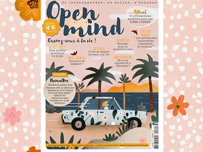 Open Mind cover editorial illustration illustration illustrator illustratrice magazine magazine cover magazine illustration