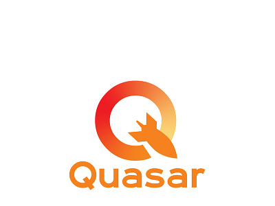 Quasar Rocketship Logo branding dailylogochallenge design logo vector