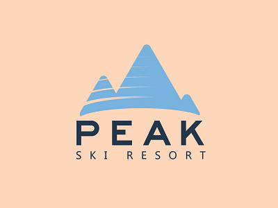 Ski Resort Peak dailylogochallenge skiresort