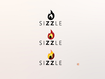 Flame Sizzle brand branding dailylogochallenge design flame logo sizzle vector