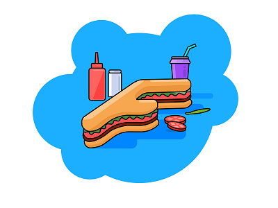 F for FOOD 36daysoftype 36daysoftype f animation art design illustration illustrator logo minimal vector